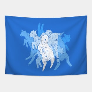 Lamb Dance Party Tapestry