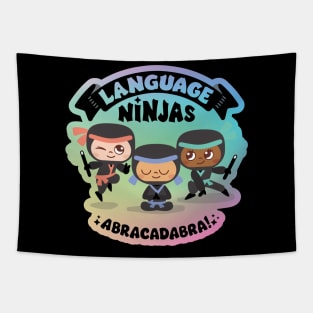 Rainbow Language Ninjas 2 Tapestry