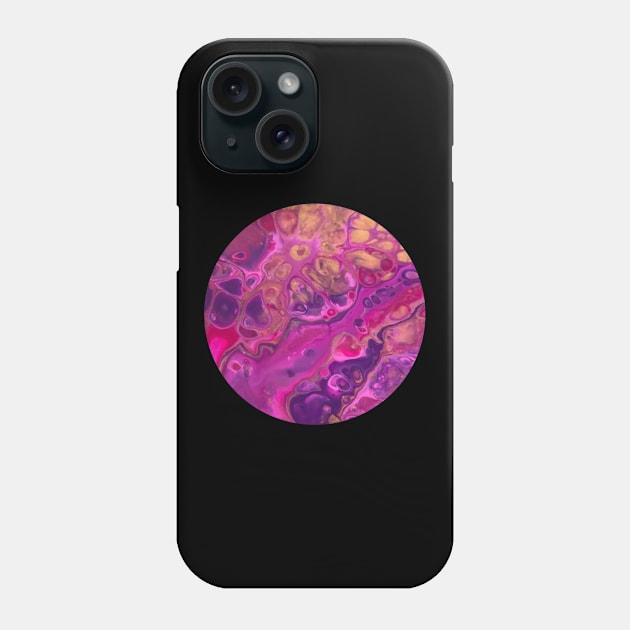 Pink Passion / Acrylic Pouring Phone Case by nathalieaynie