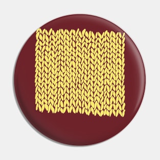 Hand Knit Illuminating Yellow Pin