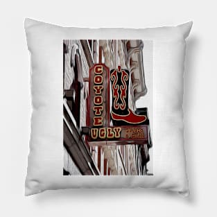 Coyote Ugly Saloon Sign Pillow