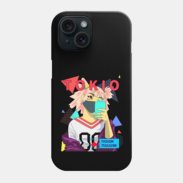 Tokio Girl Phone Case by POD-of-Gold