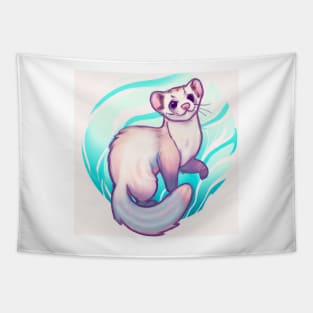 Cute Furret Drawing Tapestry