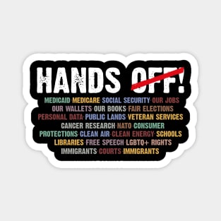 Hands-Off-Protest Magnet