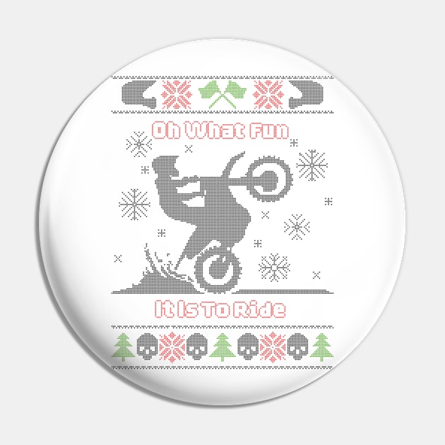 Moto Christmas Pin by BAHMcreations