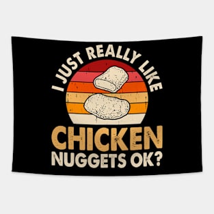 Powered By Chicken Nuggets T Shirt For Women T-Shirt T-Shirt Tapestry