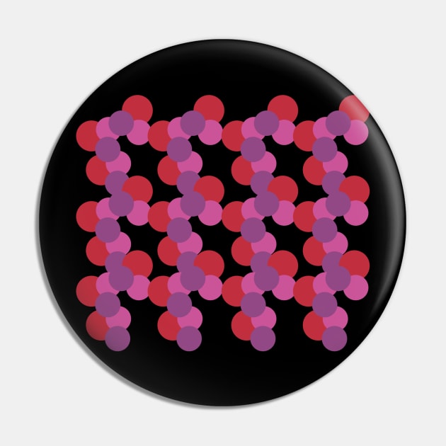 Pink Red Dots Pin by RMSphoto