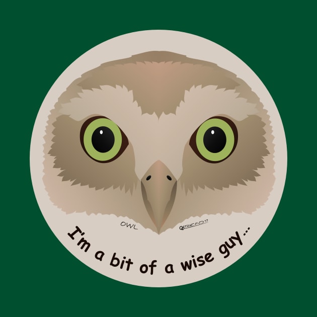 Baby Owl - I'm a wise guy by FunkilyMade