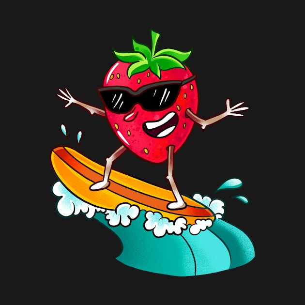 Strawberry Surfing by LetsBeginDesigns