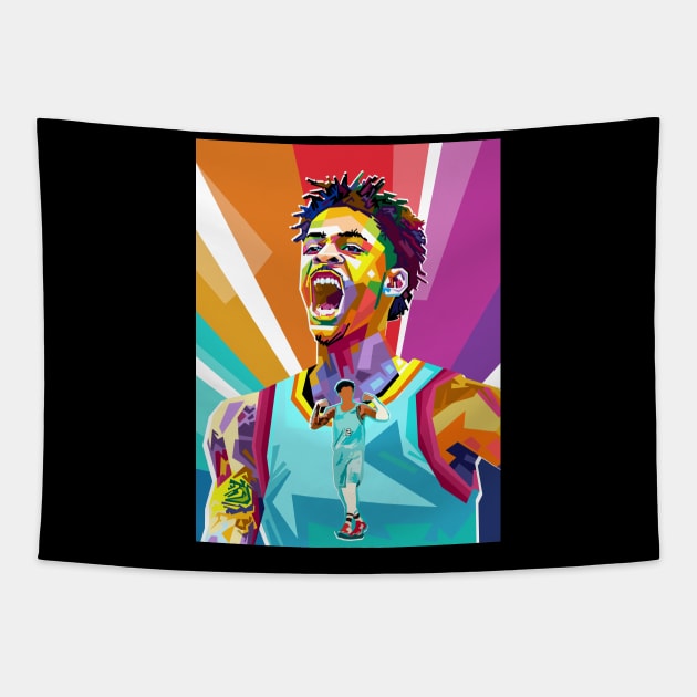 Awesome Ja Morant Tapestry by Vector Baturaja