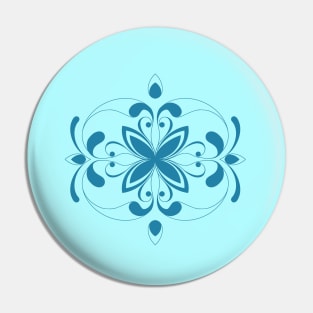 blue mandala Pin