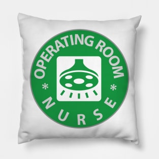 Operating Room Nurse logo Pillow