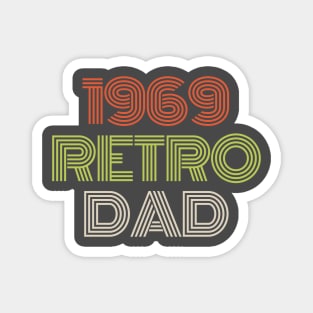 Vintage 1969 Retro Dad Magnet