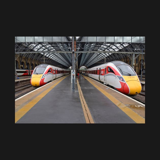 LNER Azumas at Kings Cross by Random Railways