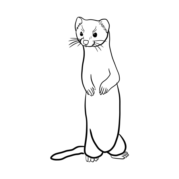 Stick figure ferret by WelshDesigns