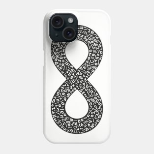 Infinity symbol black V.2 Phone Case