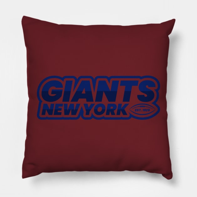 New York Giants 3 Pillow by Karambol