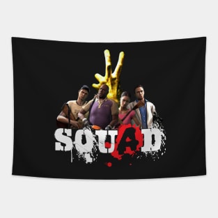 Left 4 Dead 2 Squad (white) Tapestry