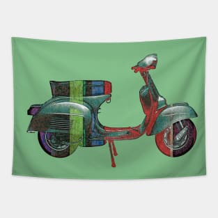 Vespa Piaggio Vintage Design Scooter Tapestry