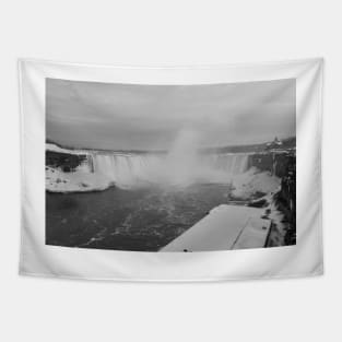 Niagara Falls in Black and White Tapestry