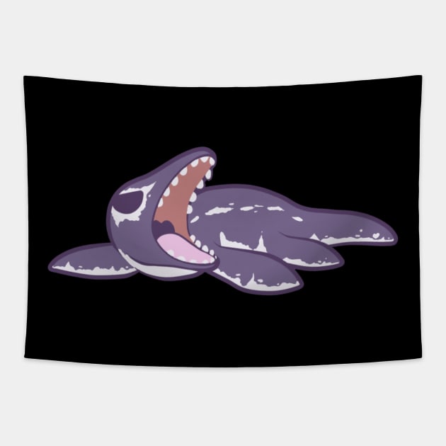 Liopleurodon baby Tapestry by Cassidythehedgehog1