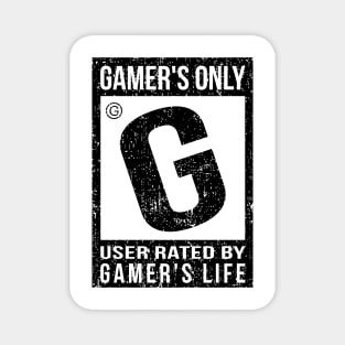 RATED G FOR GAMER!  Black Designv1.2 Magnet