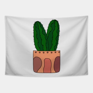 Cute Cactus Design #74: Earthy Cactus Friends Tapestry