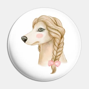 Cute Dog Afghan Hound Hair Pin