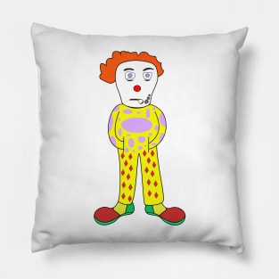 Tired clown Pillow