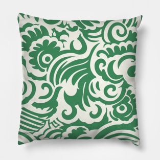 Green Pattern Pillow