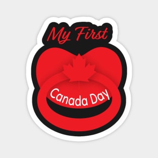 My First Canada Day pacifier Magnet