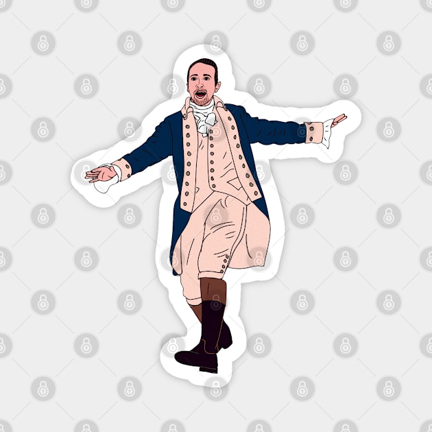 Alexander Hamilton Magnet by iceiceroom