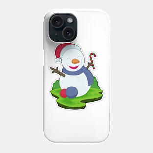 Snowman Christmas Candy cane Phone Case