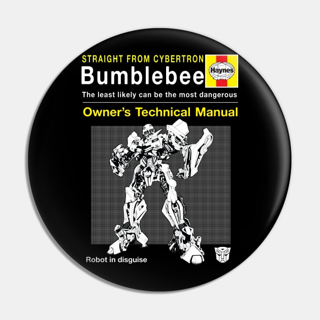 Bumblebee Haynes Manual Transformers Pin by Bevatron