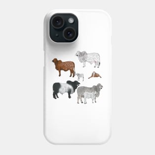 Brahman Cattle Transparent Phone Case