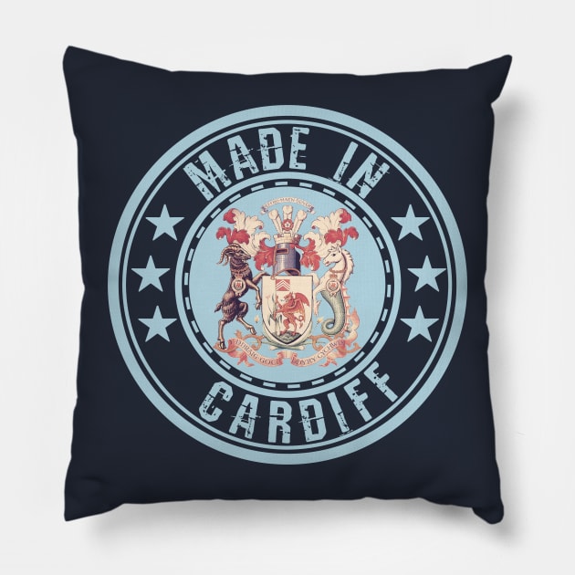 Made in Cardiff, Cardiff supporter Pillow by Teessential