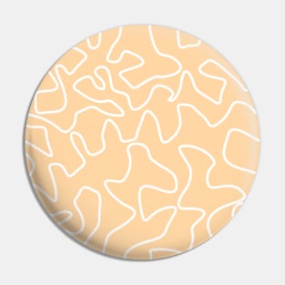 Abstract Line Art Pastel Candy Color Beige Skintone Pattern Pin