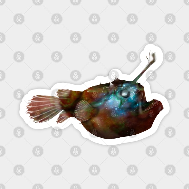 Galaxy Angler Fish Magnet by Kristal Stittle