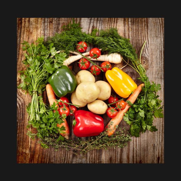 Vegetables and herbs nest arrangement by naturalis