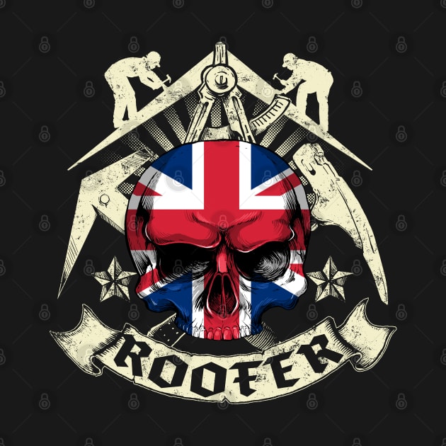 British Roofer Trade Logo by Black Tee Inc