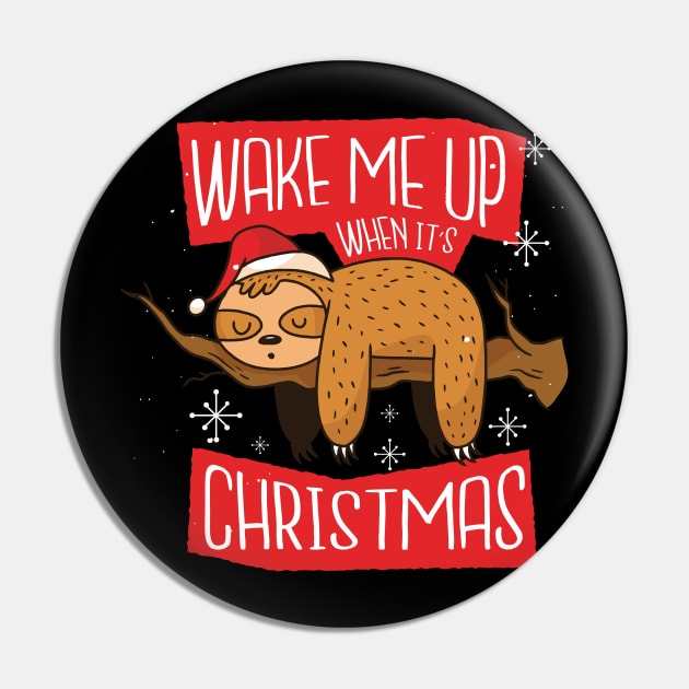 Christmas Sloth Pin by madeinchorley