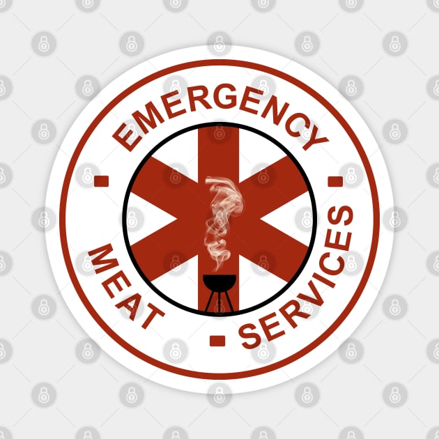 Emergency Meat Service Magnet by Enzwell