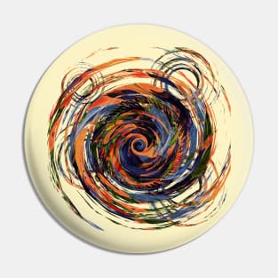 Gravity Color Whirlpool Abstract Pin