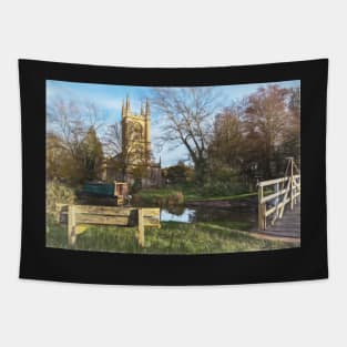 Church By The Canal Hungerford Tapestry