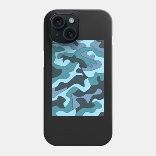 Teal Camo Phone Case