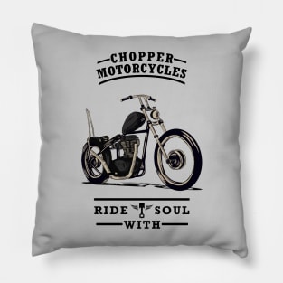 Chopper Motorcycles Pillow