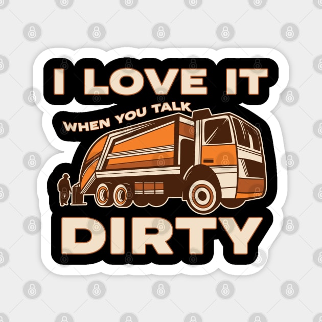 Funny Garbage Truck Operator Costume Magnet by Emmi Fox Designs