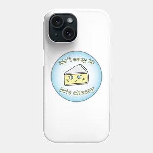 Round Cheesy Brieezy Phone Case