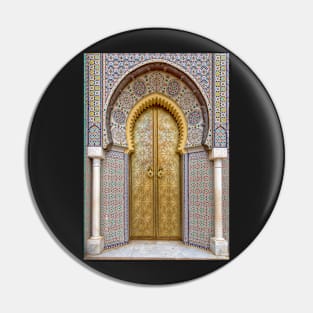 Golden door of the Royal Palace in Fez, Morocco Pin