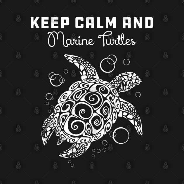 Marine Turtle - Keep calm and save marine turtles by KC Happy Shop